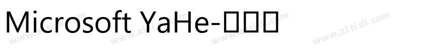 Microsoft YaHe字体转换